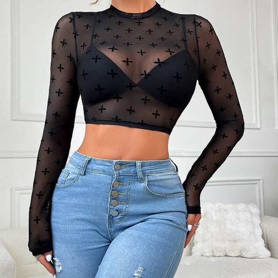 Mesh Top, Black