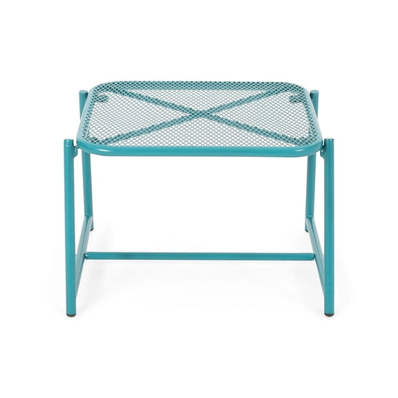 Mesh Top Outdoor Table | Bring Color to Outdoor Space in Summer | Strong Metal Frame | Weather - Resistant Design