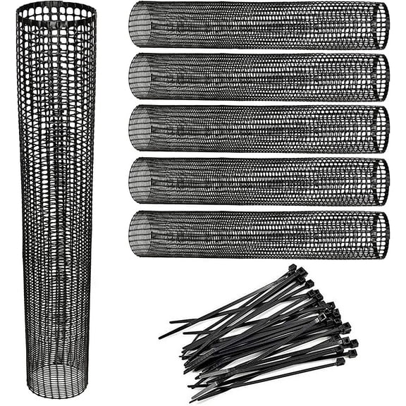 Mesh Tree Protector 36 Inches Tall (5 Pack) Standard Weight with Zip Ties