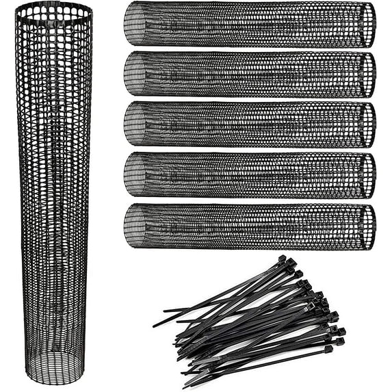 Mesh Tree Protector 36 Inches Tall (5 Pack) Standard Weight with Zip Ties