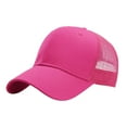 thumbnail image 1 of Mesh Trucker Baseball Cap for Women Men Structured Front Panel Adjustable Unisex Snapback Hat, 1 of 3