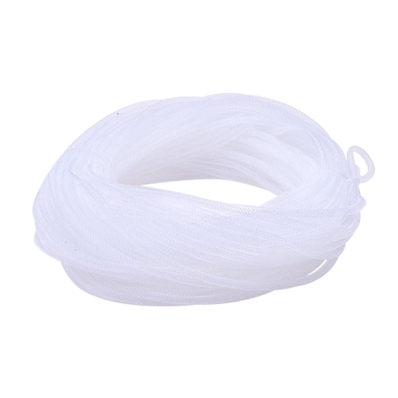 Mesh Tubing Plastic Net Thread Cord White 4mm about 50Yards/Bundle(150 Feet/Bundle)