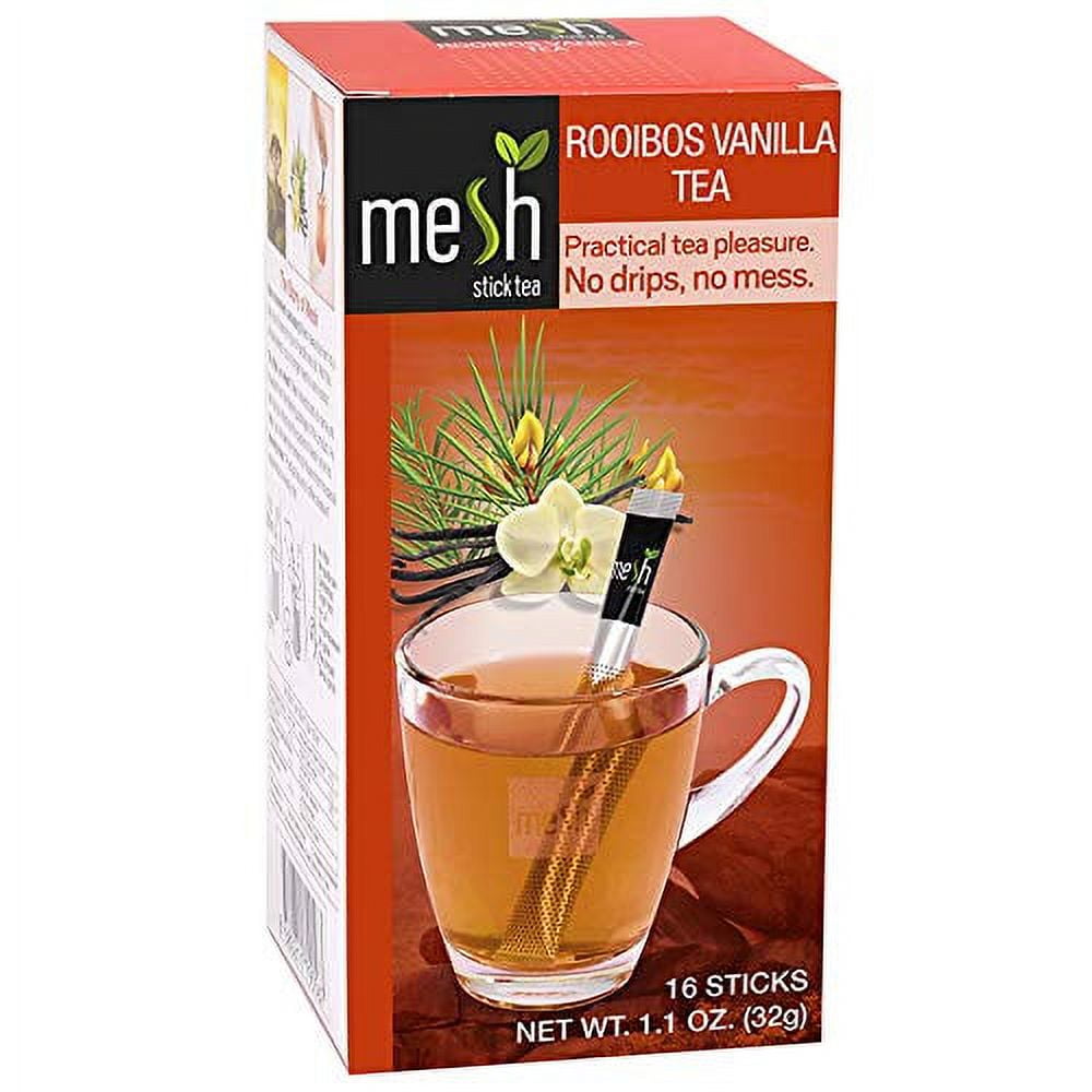 Mesh Vanilla Rooibos Stick Tea | 48 Sticks (3 Pack of 16) | Premium ...
