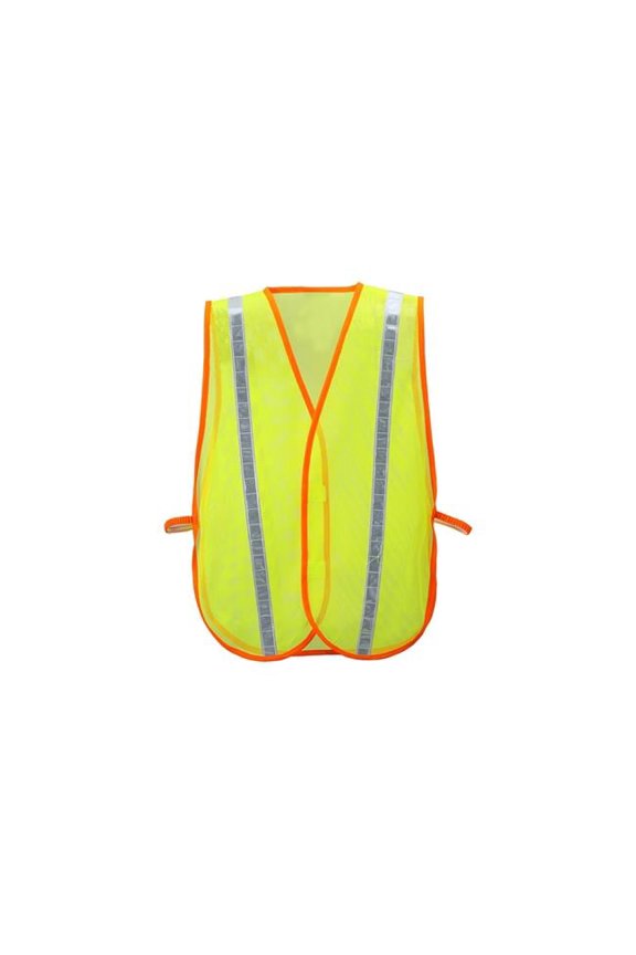 Mesh Vest with Trim & Stripe, Lime