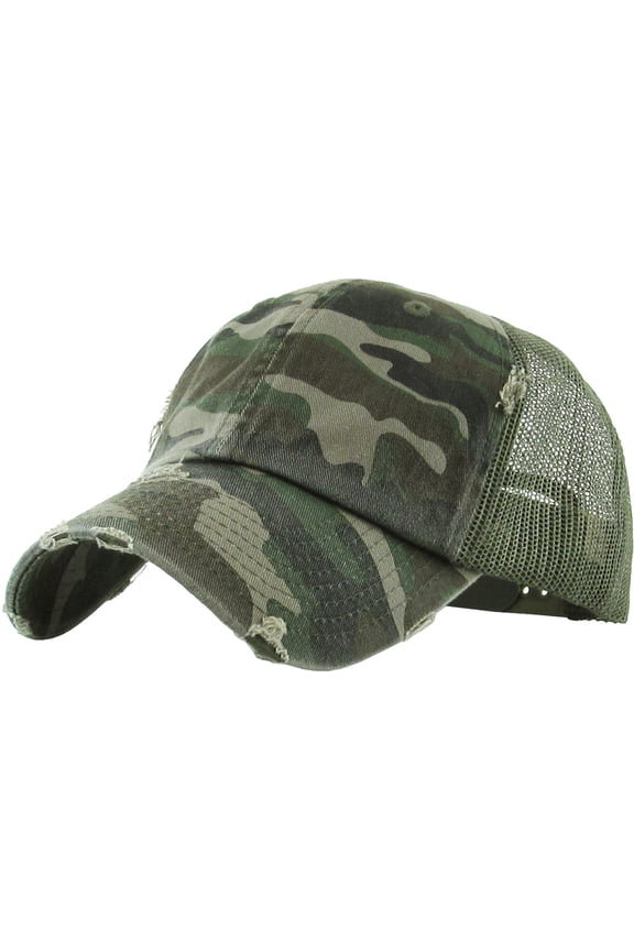 Mesh Vintage White Baseball Cap