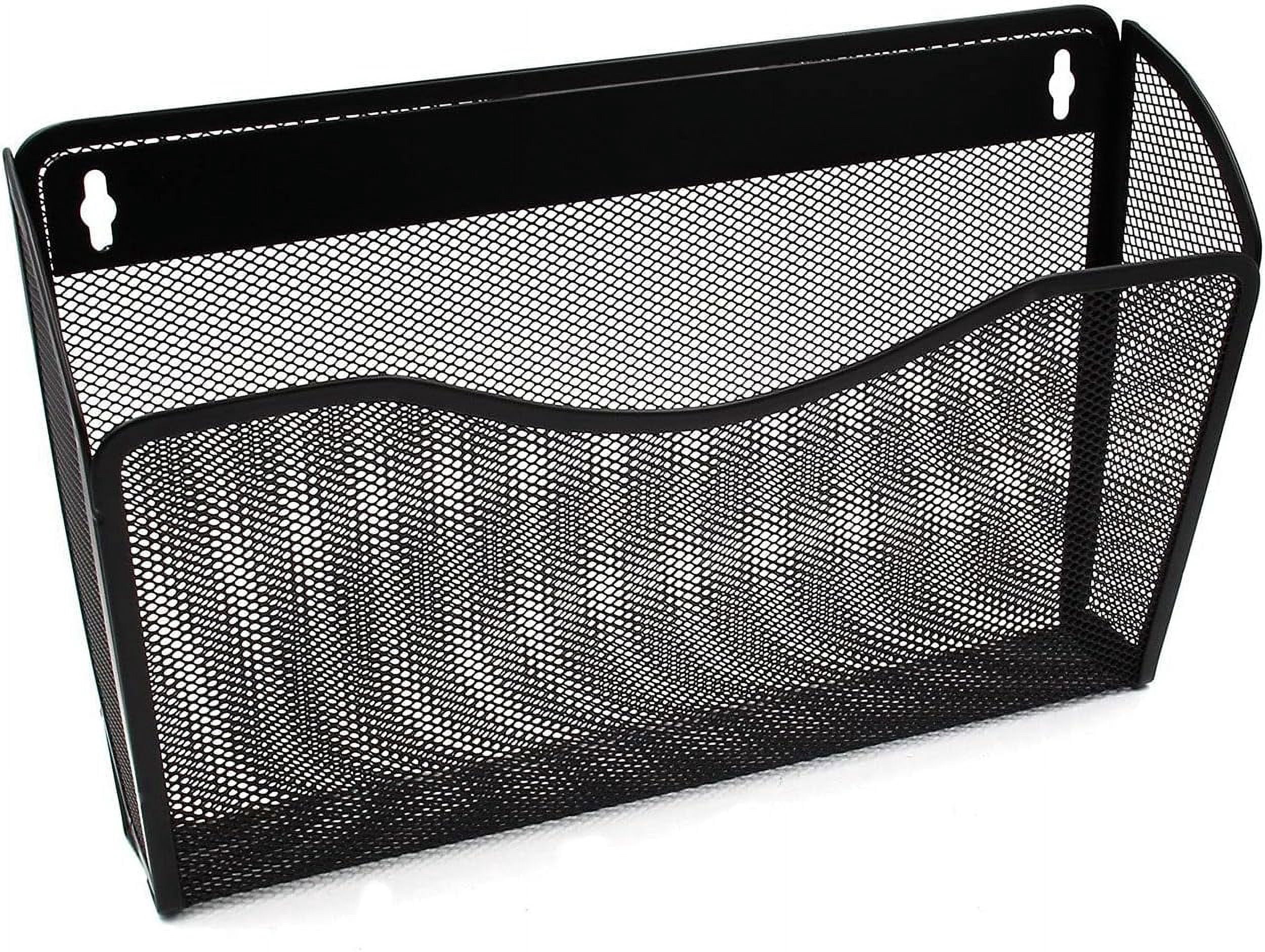 Mesh Lettering Mesh Wall Mount File Organizer Holder for Home and Office, Single ...