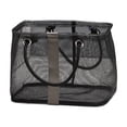 thumbnail image 1 of Mesh Wash Bag, Portable Storage Organizer, Breathable Polyester Mesh Tote with Wide Opening and Reinforced Carry Strap, Durable Lightweight Hand Carry Bath and Beach Toy Storage Bag, 1 of 7