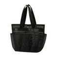 thumbnail image 1 of Mesh Waterproof Shower Caddy with Reinforced Handle - Multi-Purpose Hanging Bathroom Storage Organizer Bag ( Black ), 1 of 6