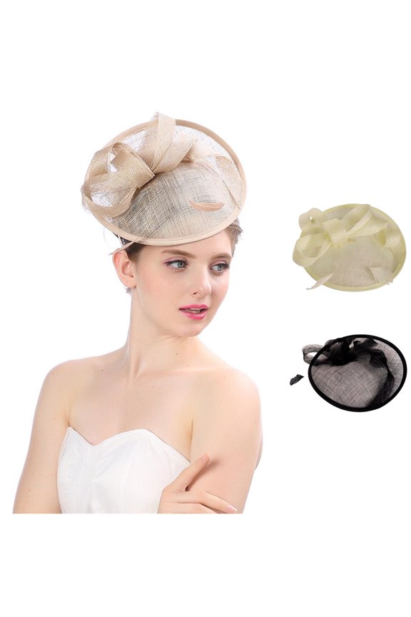 Mesh Wedding Hat Women Fascinator Fashion Party Ribbons and Hat Baseball Caps Article 15 Hat One Size