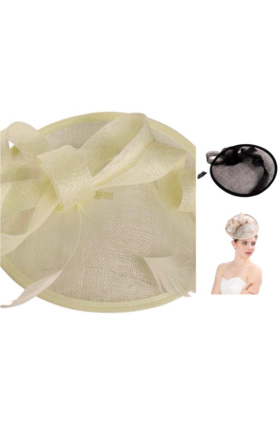 Mesh Wedding Hat Women Fascinator Fashion Party Ribbons and Hat Baseball Caps Article 15 Hat One Size