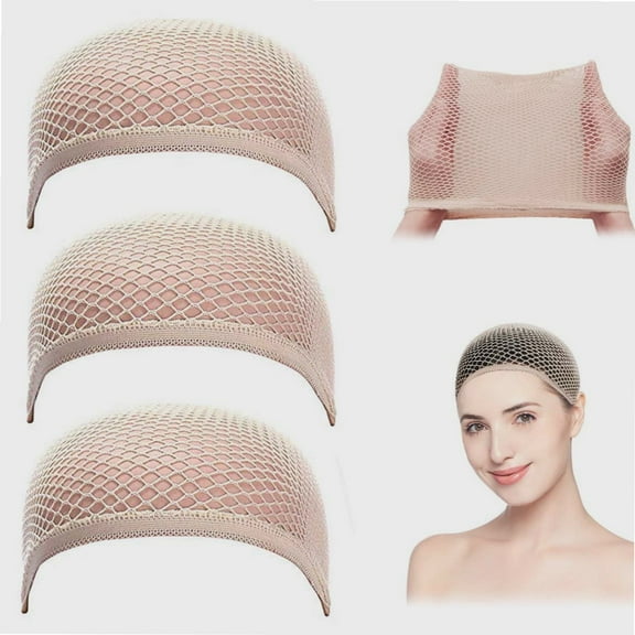 Mesh Wig Cap, Nude Wig Hair Caps for Women, 3 Pack
