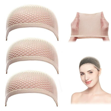 Mesh Wig Cap, Nude Wig Hair Caps for Women, 3 Pack