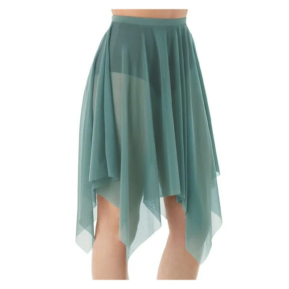 Mesh Wraps Ballet Classwear Dance Skirt Competition Performance Clothes Elastic Waistband
