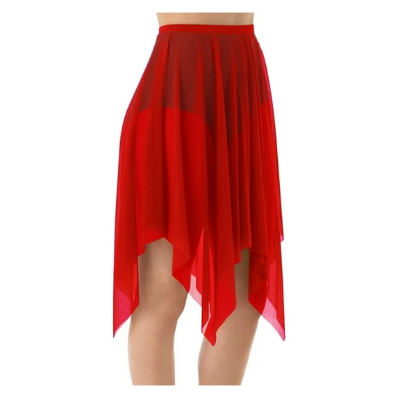 Mesh Wraps Ballet Classwear Dance Skirt Competition Performance Clothes Elastic Waistband