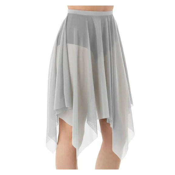 Mesh Wraps Ballet Classwear Dance Skirt Competition Performance Clothes Elastic Waistband