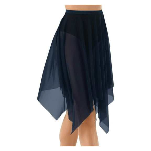 Mesh Wraps Ballet Classwear Dance Skirt Competition Performance Clothes Elastic Waistband