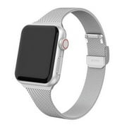Mesh Wristband Stainless Steel For Apple Watch Bands 44mm 40mm 45mm 41mm 38mm 42mm watchband Meatl bracelet iWatch serie 8 SE 7 6 5 4 3 band