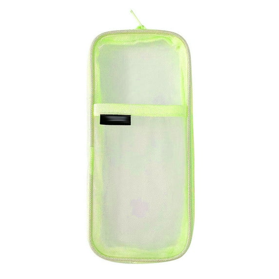 Mesh Zipper Mesh Pouch, Multifunctional Clear Pencil Case Organizer Stationery Storage Baggreen