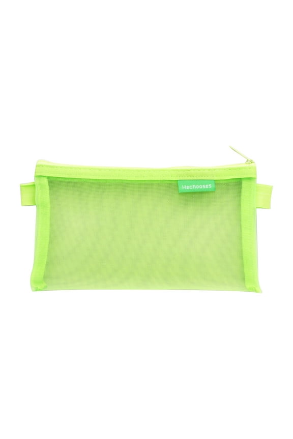 Mesh Zipper Pouch (1 Packs),Extra Large Water-Resistant Zip Bag for School Office Supplies, Puzzles & Games Organizing Storage,4.72x8.07in(Colorful)