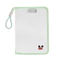 thumbnail image 1 of Mesh Zipper Pouch Bag, A4 Clear Zipper Pouch with Handle & Mental Clips, Tear-Resistant PP Zipper File Folder, Water & Dirt Proof Pouch, Storage Bags for Travel Office School Supplies, 13×9In Green#B, 1 of 8