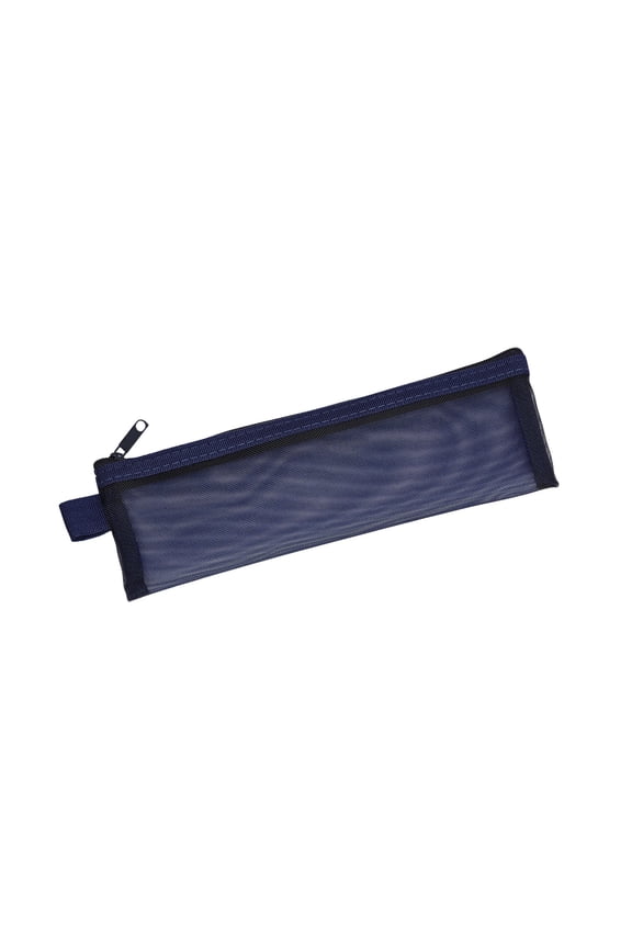 Mesh Zipper Pouch Bag Mini Cosmetic Travel Mesh Bag Lipstick Cosmetic Organizer Portable Zipper Pouch for Office Supplies Travel Accessories (Blue)