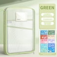 thumbnail image 1 of Mesh Zipper Pouch, Transparent Lightweight Nylon File Folders, A4 Size Multi-Layer Subject Document Organizer Accessories Storage Bag for Office and School Supplie, 1 of 3