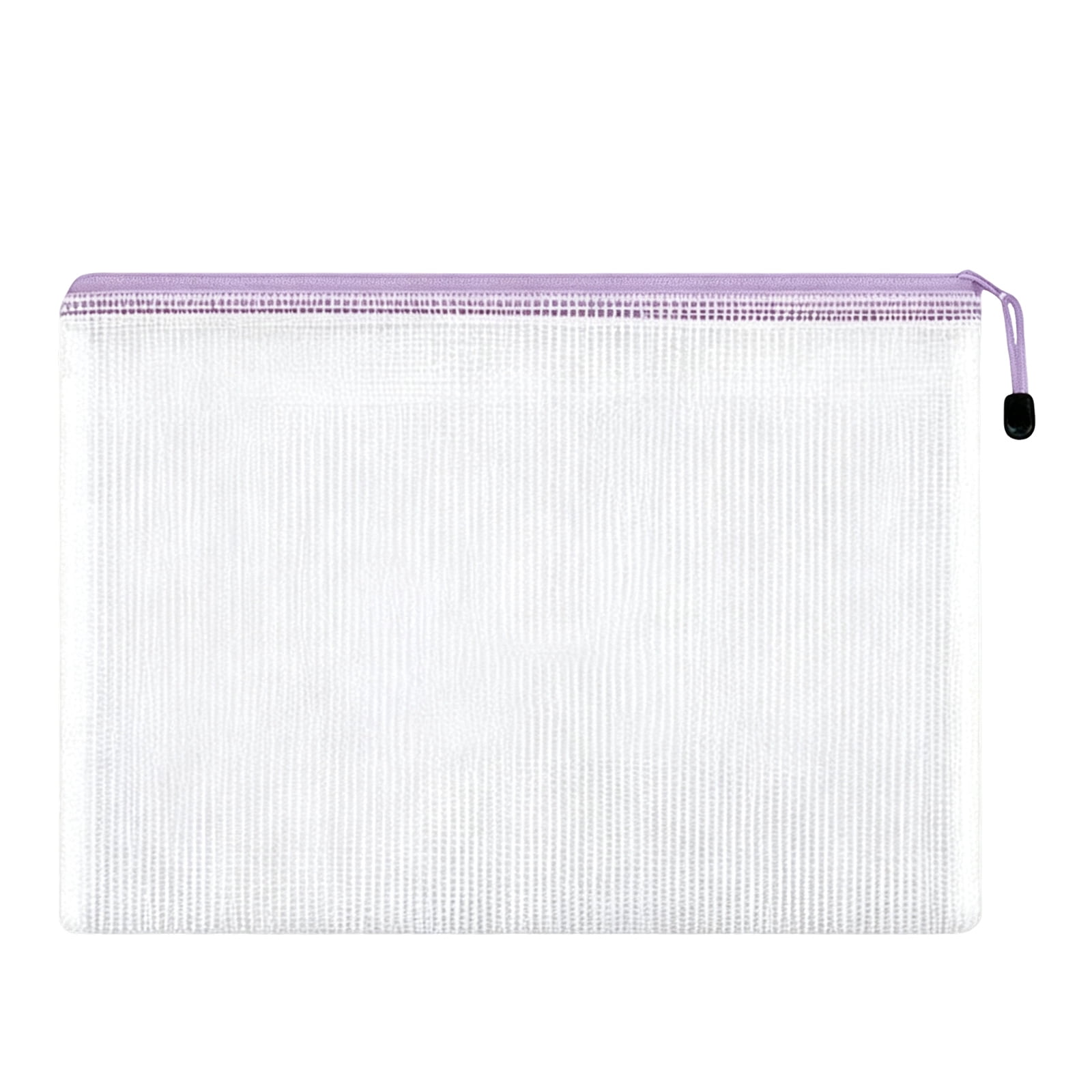 Mesh Zipper Pouch with Clear Transparent Design, A6 Size 4.1 X 5.8 ...