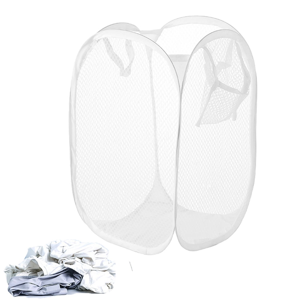 Mesh popup laundry basket, foldable laundry basket, with durable