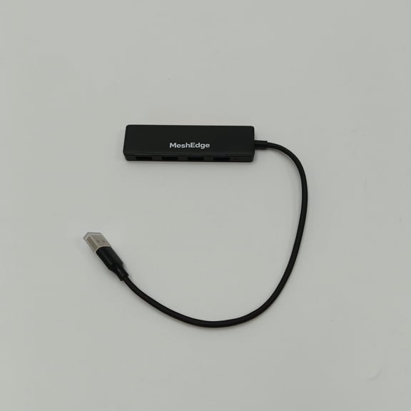 MeshEdge Computer peripherals 4-Port USB Hub, Slim USB 3.0 Data Hub - Black