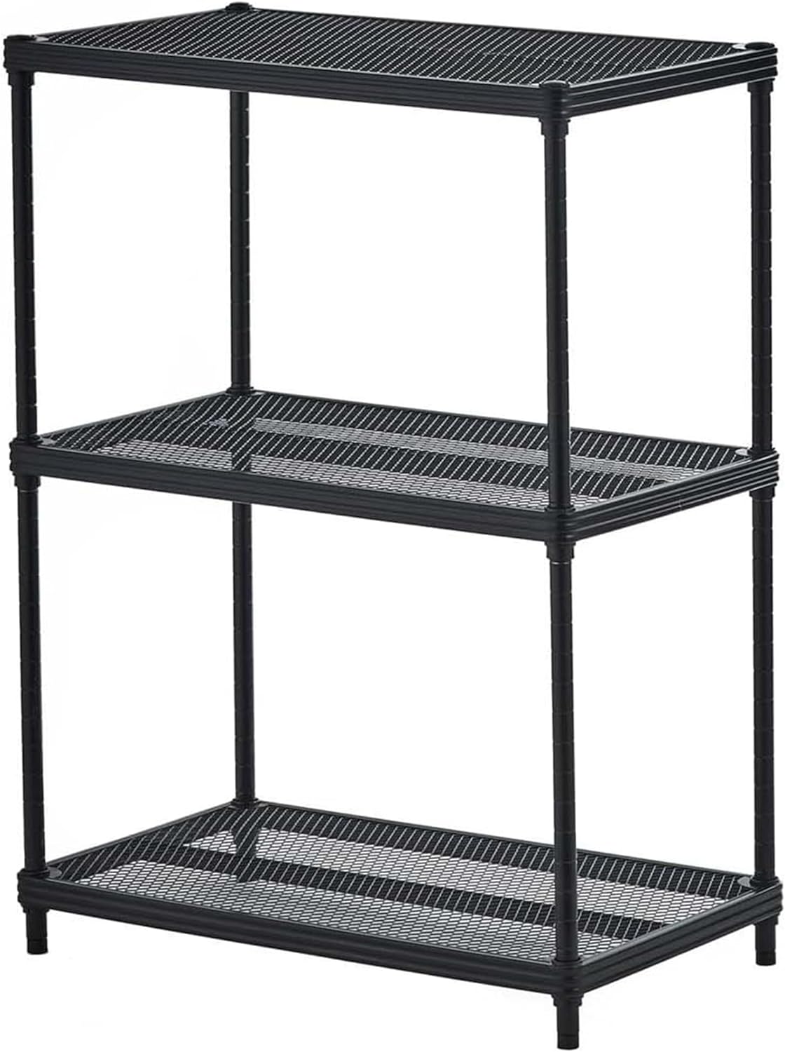 MeshWorks 2 Tier Full Size Metal Storage Shelving Unit Rack for Kitchen