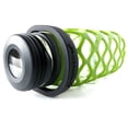 thumbnail image 1 of Meshbottle with Glass Top - Olive Green - Plastic-free, BPA-free, Phthalate-free Glass Water Bottle - 16 oz, 1 of 3