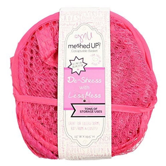 Meshed Up Collapsible Basket (Pink)