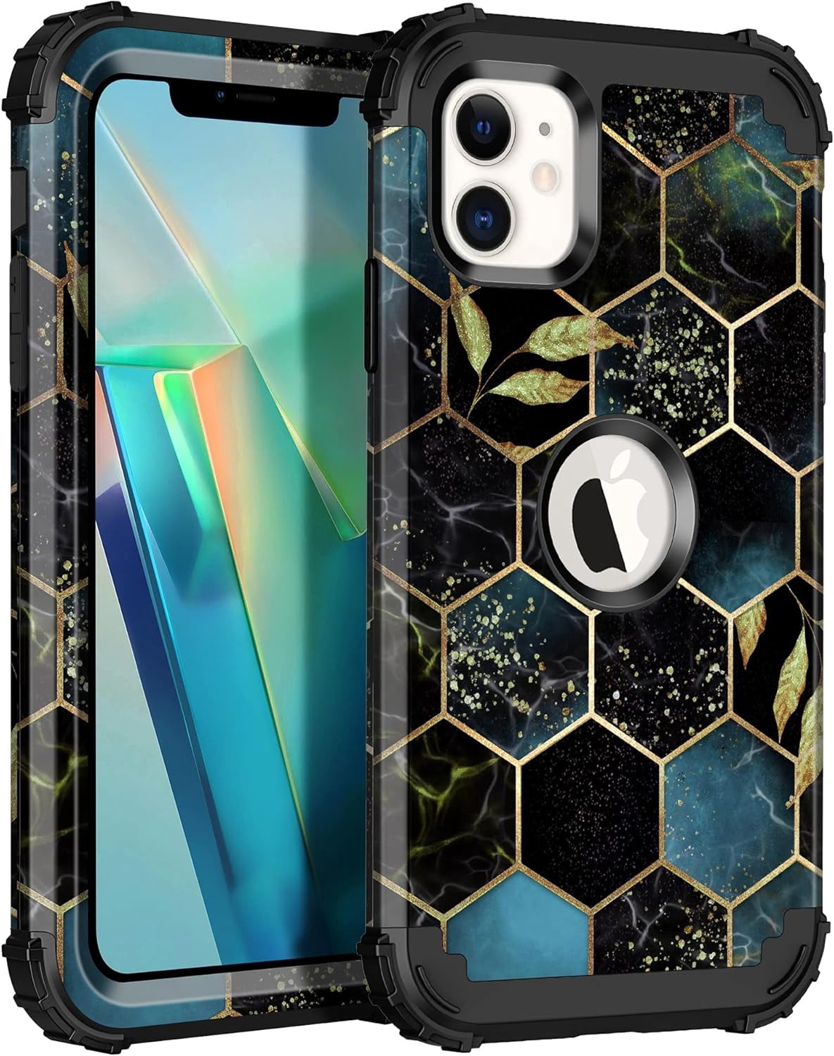 Meshine for iPhone 11 Case,Three Layer Heavy Duty Shockproof Protection ...