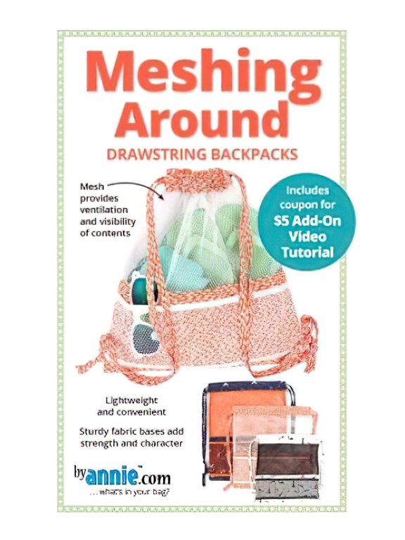 Meshing Around Drawstring Backpacks Pattern