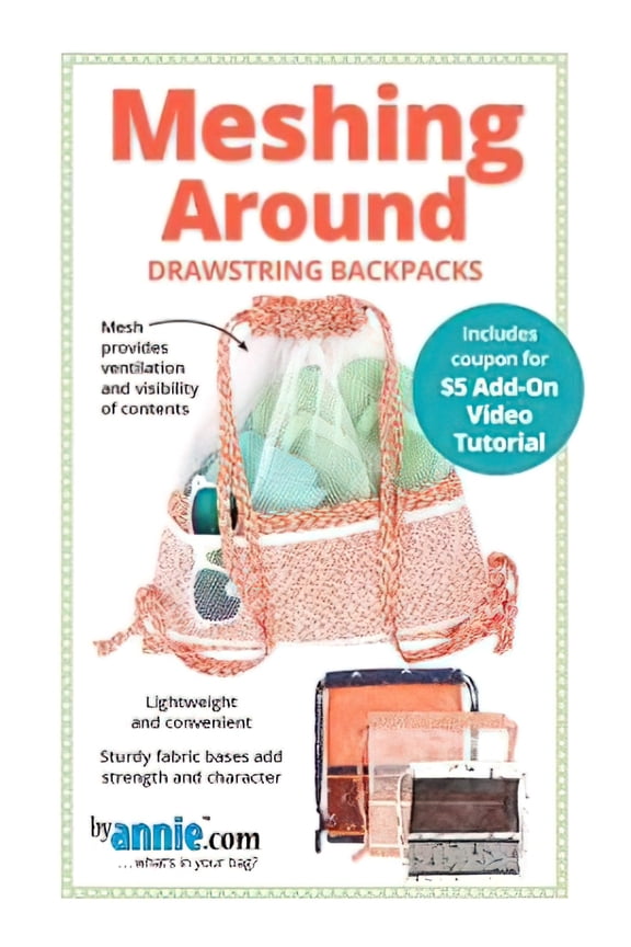 Meshing Around Drawstring Backpacks Pattern