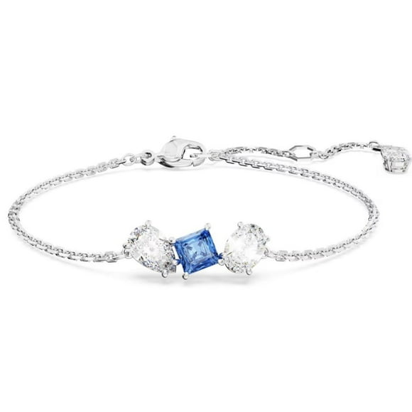 Swarovski Ladies Mesmera Mixed Cuts Blue Bracelet, Size Medium