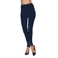thumbnail image 1 of Mesmerize Pants with Front Ankle Slits and Front Zipper. (Navy, 6), 1 of 3
