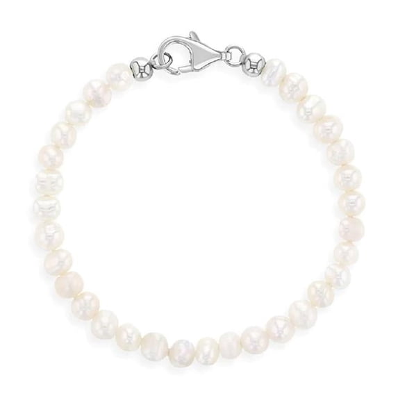 Mesmerize Your Little Girl with TheJewelryHut Designer Children Freshwater Pearl in Sterling Silver Bracelet