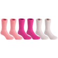 thumbnail image 1 of Meso 6 Pairs Unisex Stretchy Wool Socks for Kids All-Season Childrens Sturdy and Thermal Toddler Socks Plain CGF Size 0M-1Y Rose, Orange, Beige, 1 of 2