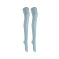 thumbnail image 1 of Meso Big Girl's Women's 2 Pairs Awesome Thigh High Cotton Socks, Comfortable, Soft and Super Durable M1025 6-9 2p-01 Sky Blue, 1 of 3