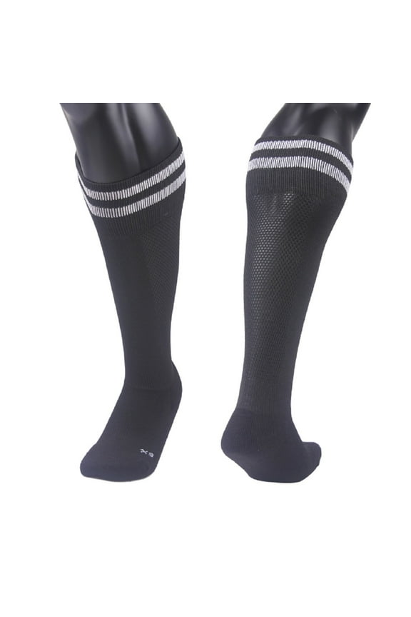 Boy's 1 Pair Knee High Sports Socks for Baseball/Soccer/Lacrosse SBlack