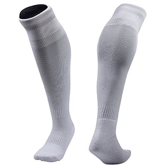 Meso Girls' 1 Pair Knee High Sports Socks for All Sports L White