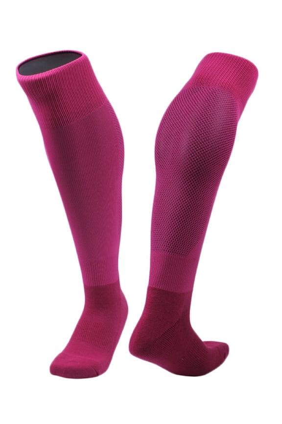 Men's 1 Pair Extremely Durable Knee High Sports Socks - Fitness & Workout Clothing, Gym, Gear or Fashion Socks XL005 Size MRose