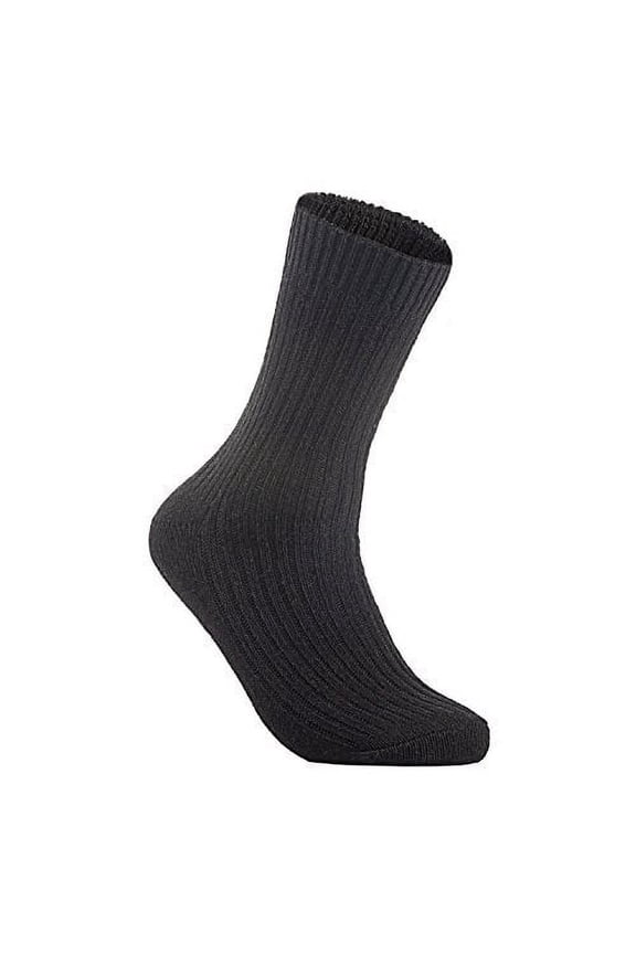 Men's 1 Pair Wool Knitted Socks One Size 9-11 Black