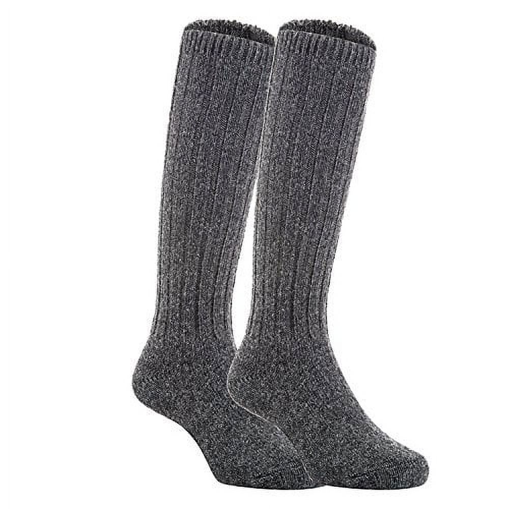 Meso Unisex Children 2 Pairs Knee High Wool Boot Socks MFS02 Size 2-4YDark Gray - image 1 of 1