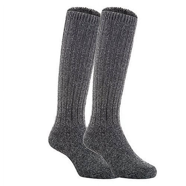Meso Unisex Children 2 Pairs Knee High Wool Boot Socks MFS02 Size 2-4YDark Gray