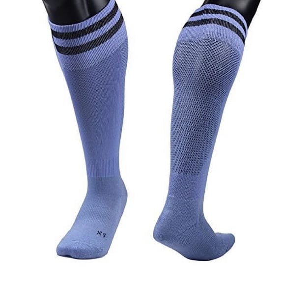 Meso Women's 1 Pair Extremely Durable Knee High Sports Socks - Fitness & Workout Clothing, Gym, Gear or Fashion Socks XL003 Size MLight Blue