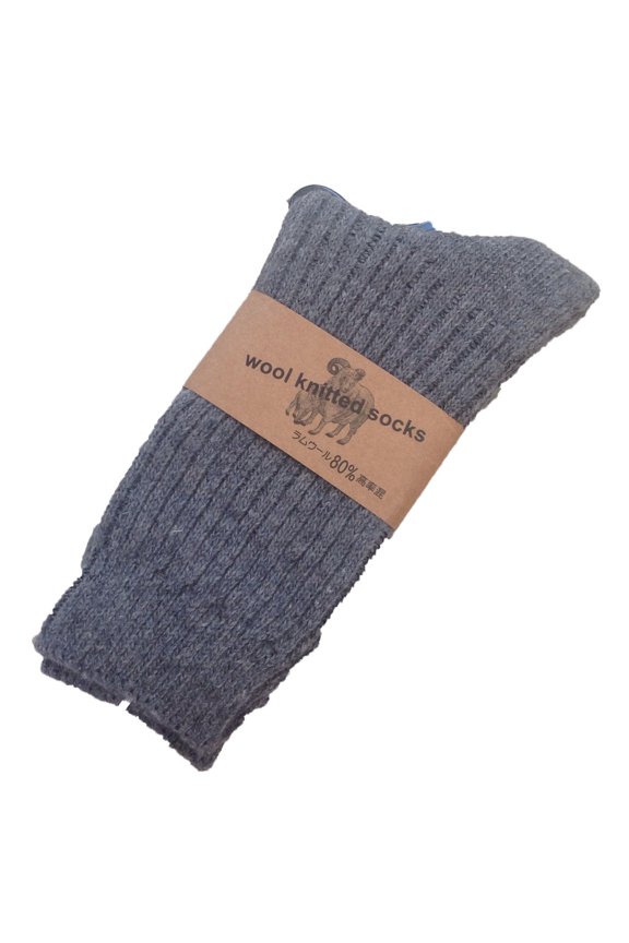 Women's 1 Pair Knitted Wool Socks One Size 7-10