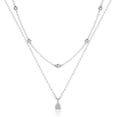 thumbnail image 1 of Mesovor Women Diamond Necklaces Dainty 18K Gold Silver Plated Choker CZ Layered Pendant Zircon Necklace Jewelry Gifts, 1 of 6