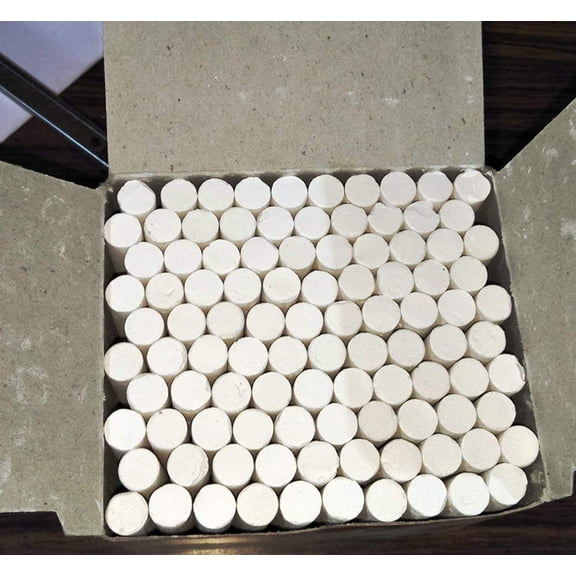 Mess Free Dustless White Chalk Sticks | 100pcs + Pack Of 2 - Total 200 Chalks